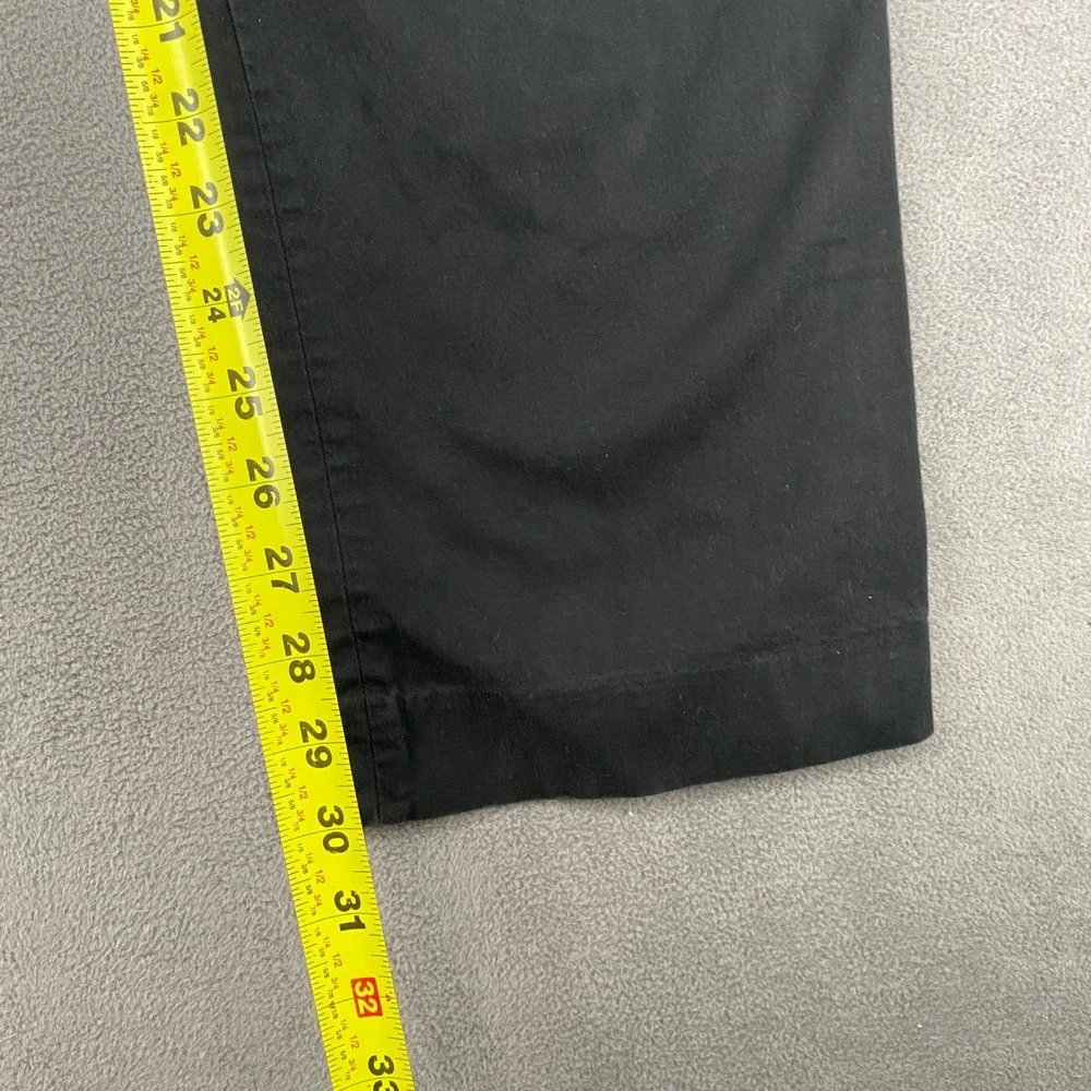 Banana Republic Straight Dress Chino Mens 35/34 Black Cotton Stretch Pants 6253
